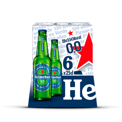 Cerveja Heineken 0.0% 6x0.25ml
